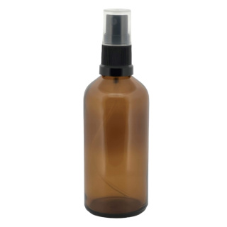 Glasflasche braun 100ml mit Zerstäuber