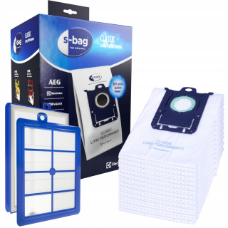 Beutel für synthetischen Staubsauger S-BAG 12 Stück + Filter