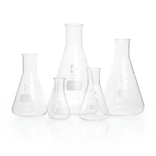 Kegel-Dose 250 ml, enger Hals, Borosilikatglas DURAN