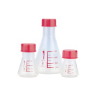 Erlenmeyerkolben aus PMP mit rotem Verschluss – 250 ml, GL 45