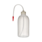 Striekacia fľaša plastová LDPE 500 ml s červenou koncovkou – laboratórna striekačka na dávkovanie kvapalín