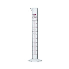 Messzylinder aus PMP, Klasse A, mit Ausguss und roter Skala – 50 ml, DIN 12681, ISO 6706