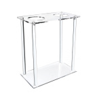 Zweiplatzhalter für Imhoff-Trichter aus PC – transparent, stabil, Öffnungen 85 mm
