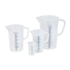 Kadička PP 500 ml s uchom, modrá stupnica