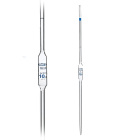 Einwegpipette, 50 ml, Klasse A, blaue Skala, mit Zertifikat – DIN ISO 648