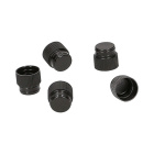Zátka PE hladká pre skúmavky 16 mm, čierna, 50 ks