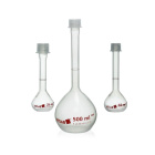 Messkolben aus PMP mit Verschluss aus PP, Klasse B – 50 ml, DIN EN ISO 1042