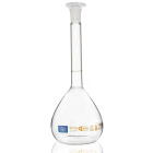 Messbecher Glas, 250 ml, Klasse A, braune Skala, geschliffene Verbindung 14/23, mit individuellem Zertifikat und QR-Code – GLASSCO