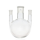 Dreihalsbank mit rundem Boden, gerade Hälse, 1000 ml, Schleifmaß 29/29/29, Borosilikatglas (BORO 3.3)