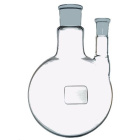 Guľatá banka dvojhrdlová 50 ml, hlavné hrdlo NZ 29/32, bočné NZ 14/23, priama