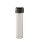 Flachmann mit Schraubverschluss 25x95 mm, Fassungsvermögen 30 ml, Glas