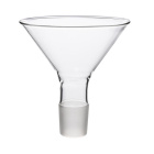 Laboratórny sklenený lievik fi 40 mm, zábrus 19/26, borosilikátové sklo BORO 3.3