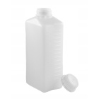 Flasche 1000ml HDPE und Verschluss mit farblosem Verschluss