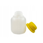 Flasche 100ml HDPE und gelber Verschluss mit Verschluss