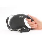 Flexi-Hundeleine schwarz 5m bis 12kg