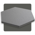 Akustikpaneel Sechseck grau 50x50 cm Dicke 3 cm Hexagon