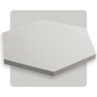Akustikpaneel Sechseck hellgrau 50x50 cm Dicke 3 cm Hexagon