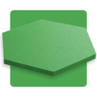 Akustikpaneel Sechseck kiwi grün 50x50 cm Dicke 3 cm Hexagon