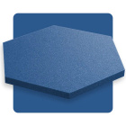 Akustikpaneel Sechseck saphirblau 50x50 cm Dicke 3 cm Hexagon