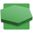 Akustikpaneel Sechseck kiwi grün 50x50 cm Dicke 5 cm Hexagon