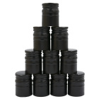 Aluminium-Schraubverschluss 28/40 mm schwarz 50 Stück lang