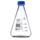Erlenmeyerkolben (Erlenmeyer-Flasche) 50 ml mit Schraubverschluss - Borosilikatglas BORO 3.3