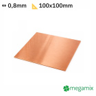 Kupferplatte 100x100x0,8 mm