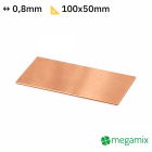 Kupferplatte 100x50x0,8 mm