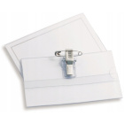 Ausweiskarte mit Clip und Sicherheitsnadel 57 × 90 mm – 10 Stk.