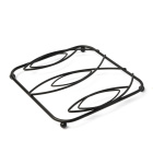 Topfuntersetzer Leaf 17 cm schwarz