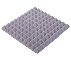 Akustikplatte hellgrau PYRAMIDE 50×50 cm Dicke 5 cm