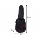 Puzdro na gitaru polyester 107x42x13cm čierne