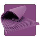 Akustikpaneelschaum Pyramide 200×100 cm 7 cm lila