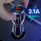 Rýchla 3.1A nabíjačka do auta QUALCOMM QC 3.0
