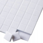 Selbstklebender Schaumstoff weiß 3D 100 Stück 15x15mm Würfel