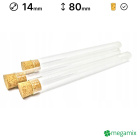 Reagenzgläser aus Glas 80mm Durchmesser 14mm 10 Stk