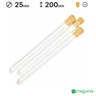 Reagenzgläser aus Glas 200mm Durchmesser 25mm 10 Stk