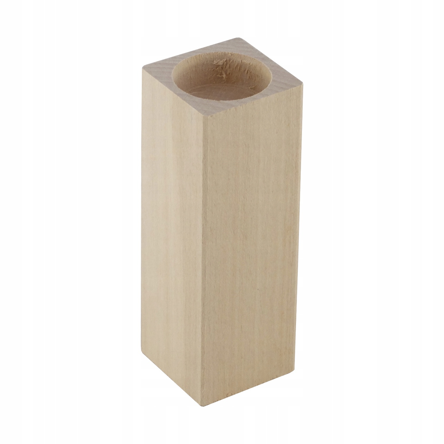 Holz quadratische Kerzenhalter 4 Stück 8-10-12-14cm megamix.sk