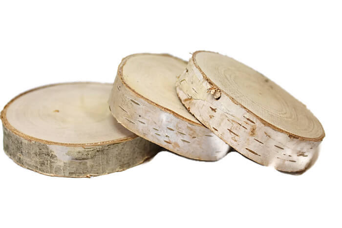 Holzscheibe Birke geschliffen 6-10cm 2cm megamix.sk