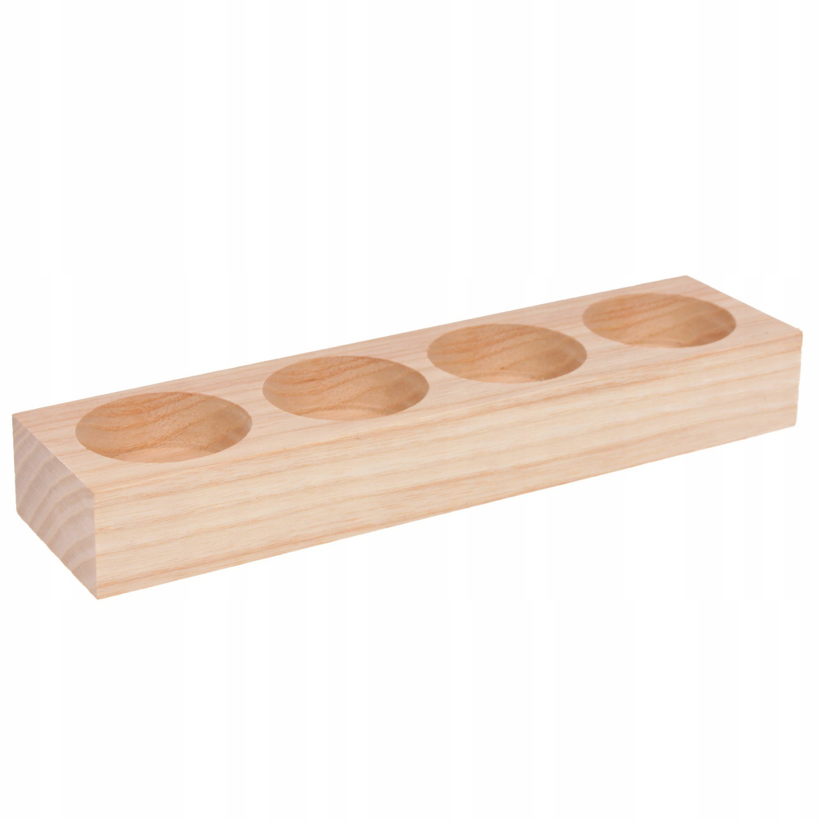 Holz-Teelichthalter 4 Löcher 19,5x5x2,5cm megamix.sk