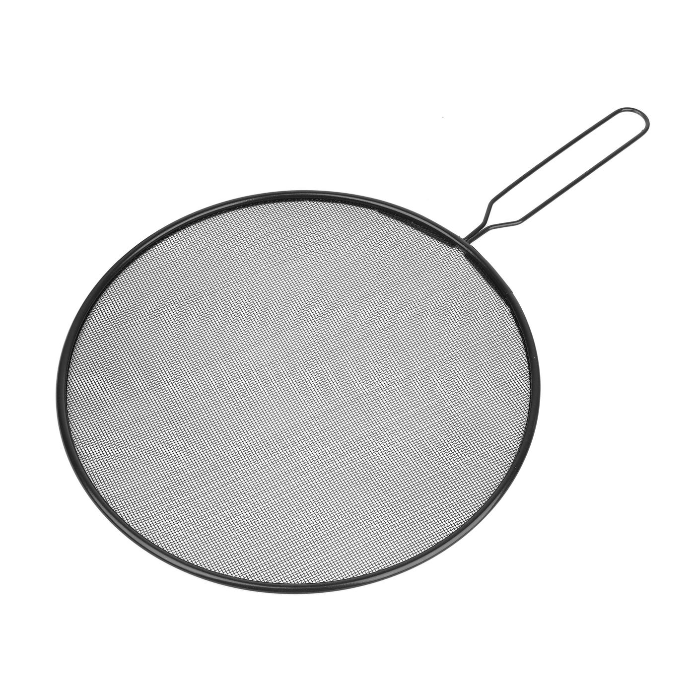 Fett-Spritzschutz mit Siebfunktion 25 cm schwarz