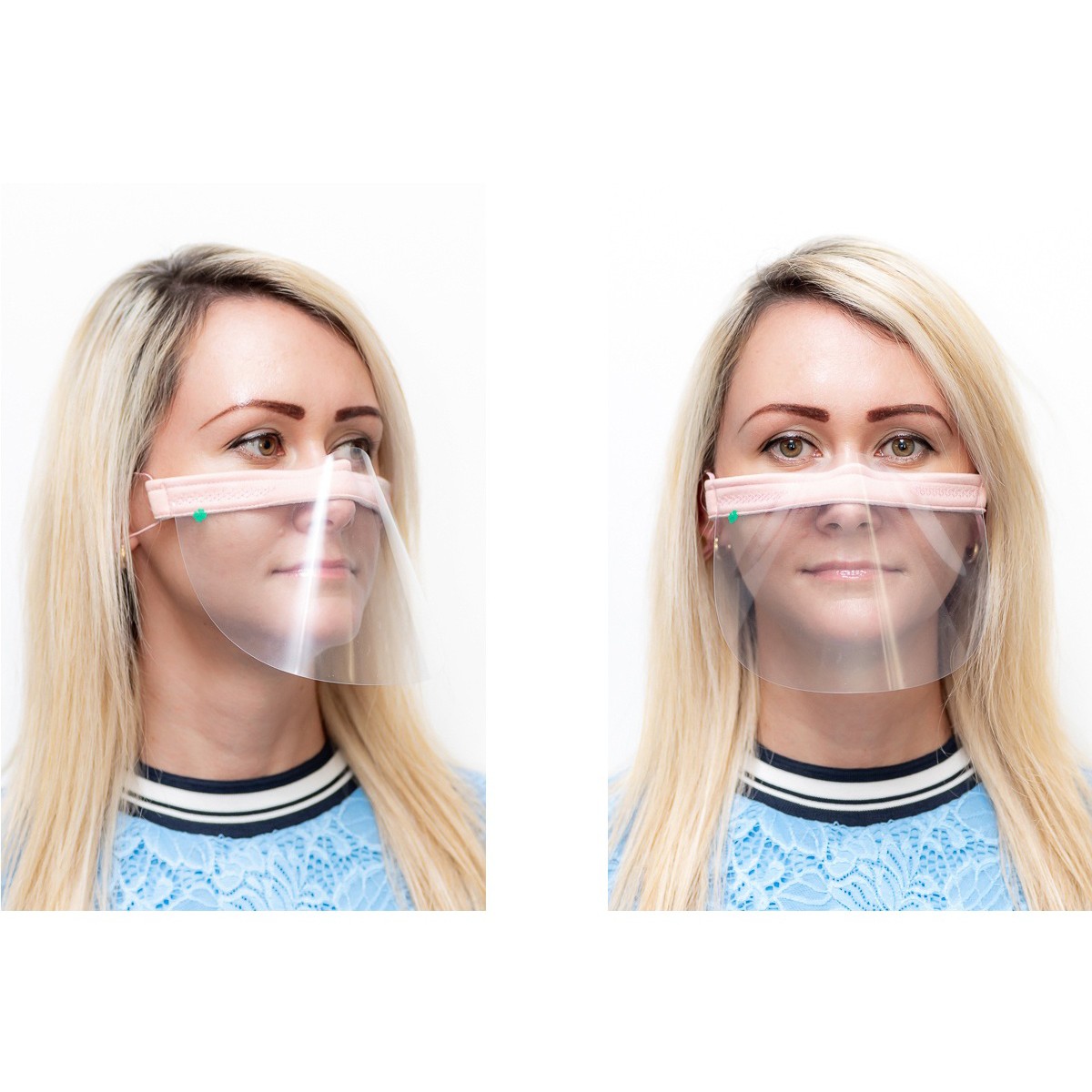 Gesichtsschutz transparent Maske Nase Mund 21x12cm universal megamix.sk