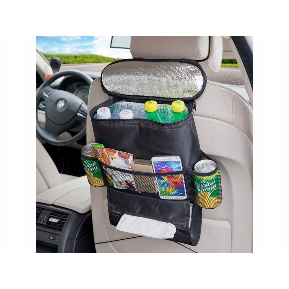 Organizer Thermotasche fürs Auto für Sitz 35x28x10cm schwarz megamix.sk