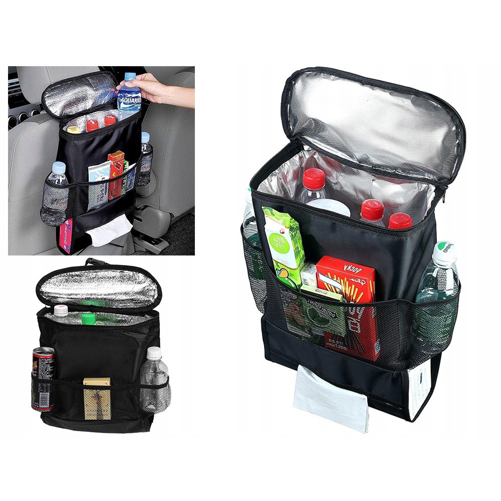 Organizer Thermotasche fürs Auto für Sitz 35x28x10cm schwarz megamix.sk