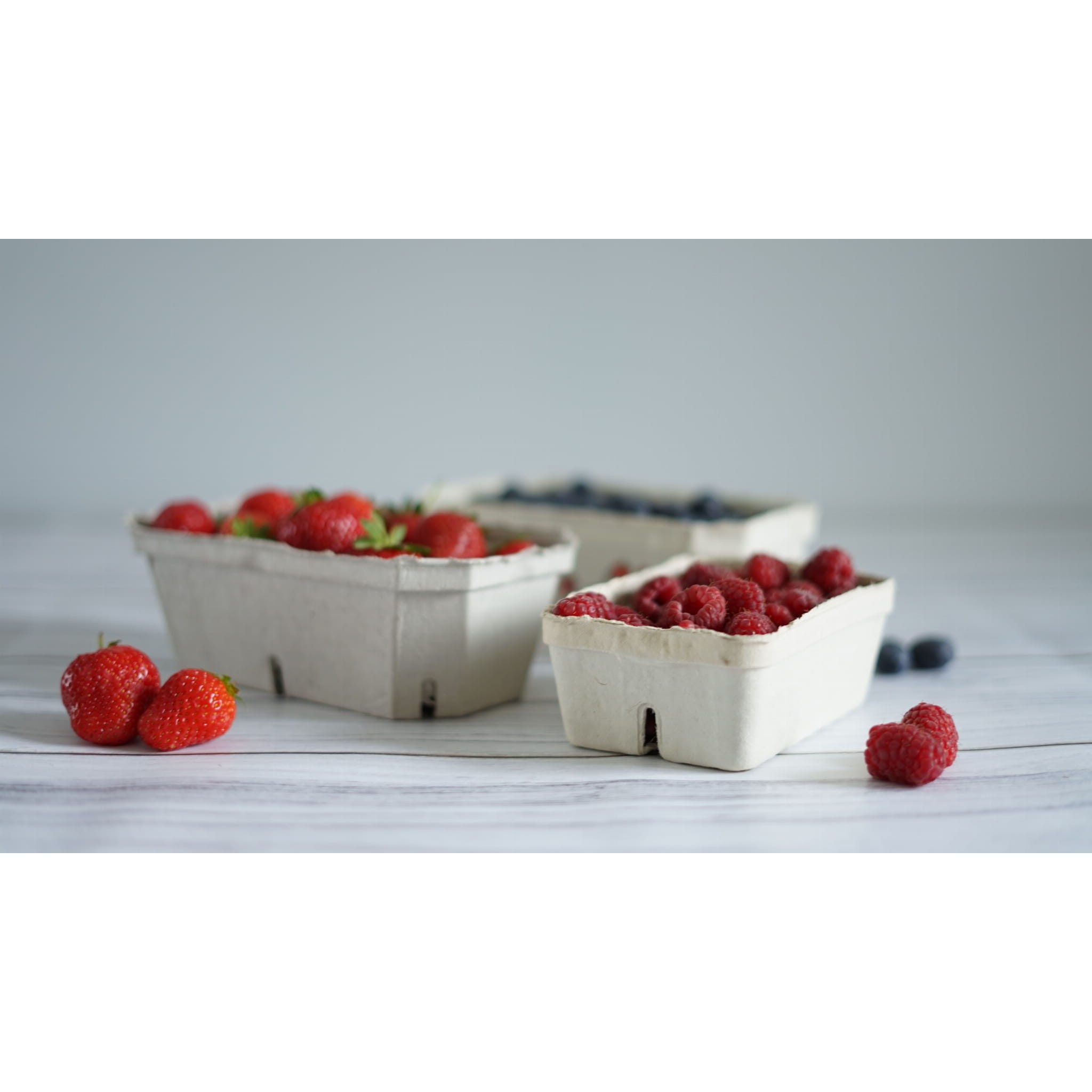 Papierbehälter für Obst 500g 100 Stück 190x115x65mm megamix.sk