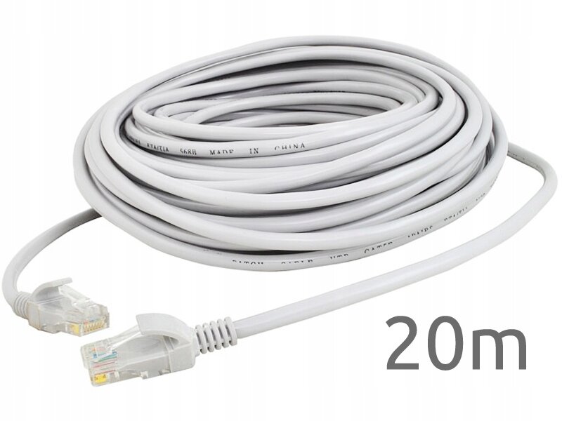 Netzwerkkabel LAN Ethernet Paar RJ45 20 m gold