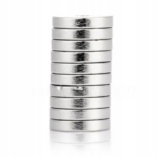 starker Neodym Magnet zylindrisch 10x1mm 10 Stück megamix.sk