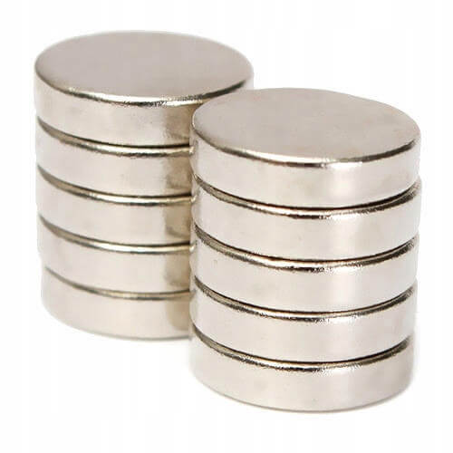 starker Neodym Magnet zylindrisch 10x1mm 10 Stück megamix.sk