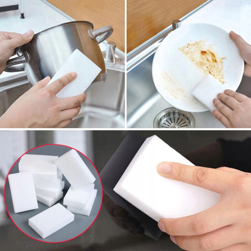 Schwamm zur Verschmutzungsreinigung 10x6x2cm weiß megamix.sk