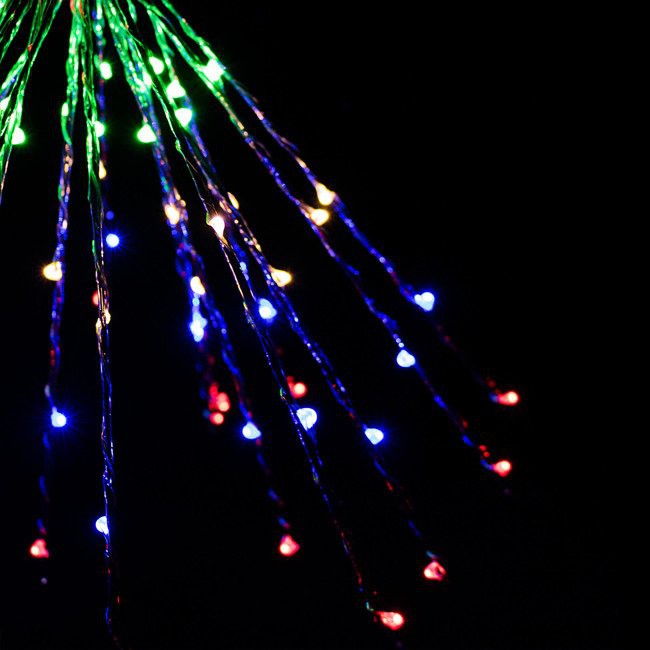 Lichtdraht 100 Stk. LED-Stern mehrfarbig 8 Funktionen megamix.sk